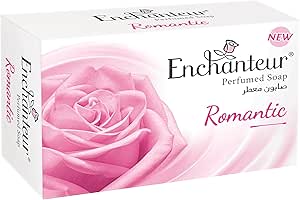 Enchanteur Perfumed Romantic Soap Infused with fine fragrance - Romantic Fragrance-Designed to Leave a subtle, lingering scent on the skin. - 125 Grams