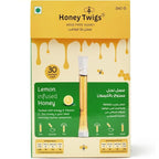 Honey Twigs  Lemon Infused Honey  - Natural Lemon Flavouring  - Rich in Vitamin C - 30 x 8 g