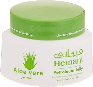 Hemani Petroleum Jelly with Aloe Vera  - For Soothing & Deep Moisturization - 80 grams
