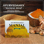 Ayurvedamix Manjal Soap | An Ayurveda Product Hand Made | Keeps The Skin Germ-Free And Prevents The Occurrence of Acne and Pimples - 75g