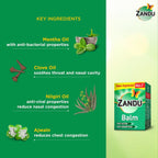 Zandu Ayuvedic Balm For Effective Relief Against Cold, Headache, Body Pain - 25ml