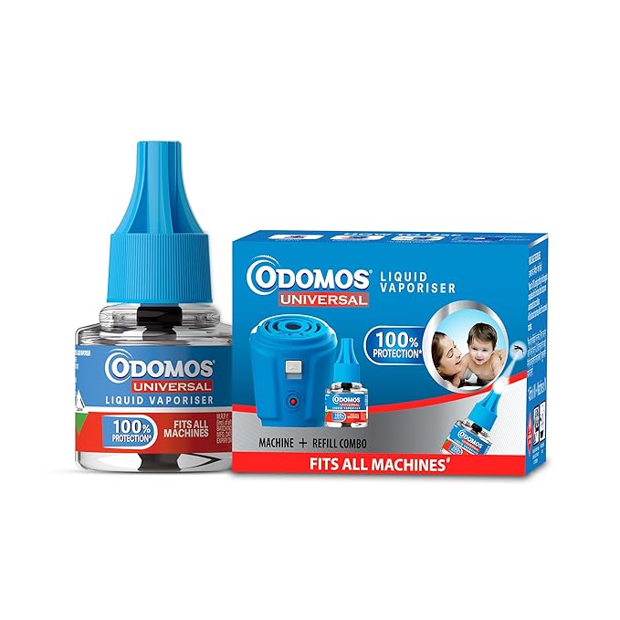 Odomos  Liquid Vaporisor - Machine + Refill Combo - Household Insecticide - 45ml