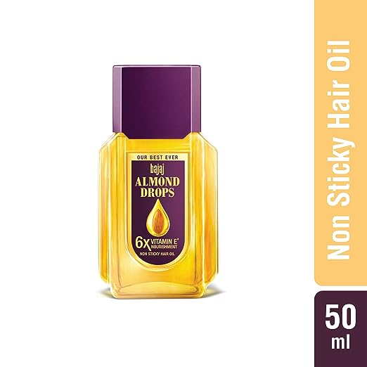 Bajaj Almond Drops  - 6X Vitamin E Nourishment Non Sticky Hair Oil For Long, Strong & Shiny Hair  95 ml