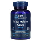 Life Extension Magnesium Caps 500 mg 100 capsules - Essential Mineral for Cardiovascular Health - Dietary Supplement - Gluten Free & Non GMO  - 100 capsules