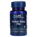Life Extension Herbal Sleep PM  - Melatonin-Free Herbal Sleep Aid - Dietary Supplement - Gluten Free & Non GMO - 30 capsules