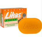 Likas Skin Whitening Soap Papaya - Herbal Bath Soap For Face and Body - For Clearer and Finer Skin Complexion - Enriched with Papaya Enzymes  - 135 g