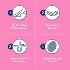 Veet Easy Gel Wax Strips For Body & Legs Up to 28 Days of Smoothness  With Soothing Blue Cornflower Fragrance - 20 Wax Strips