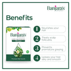 Banjara's- Bhringraj Hair Care Powder - Promotes Hair Growth - to maintain a healthy scalp enviornment- Reduces the Occurrence of Dandruff, & Stimulates Hair Growth - 100g