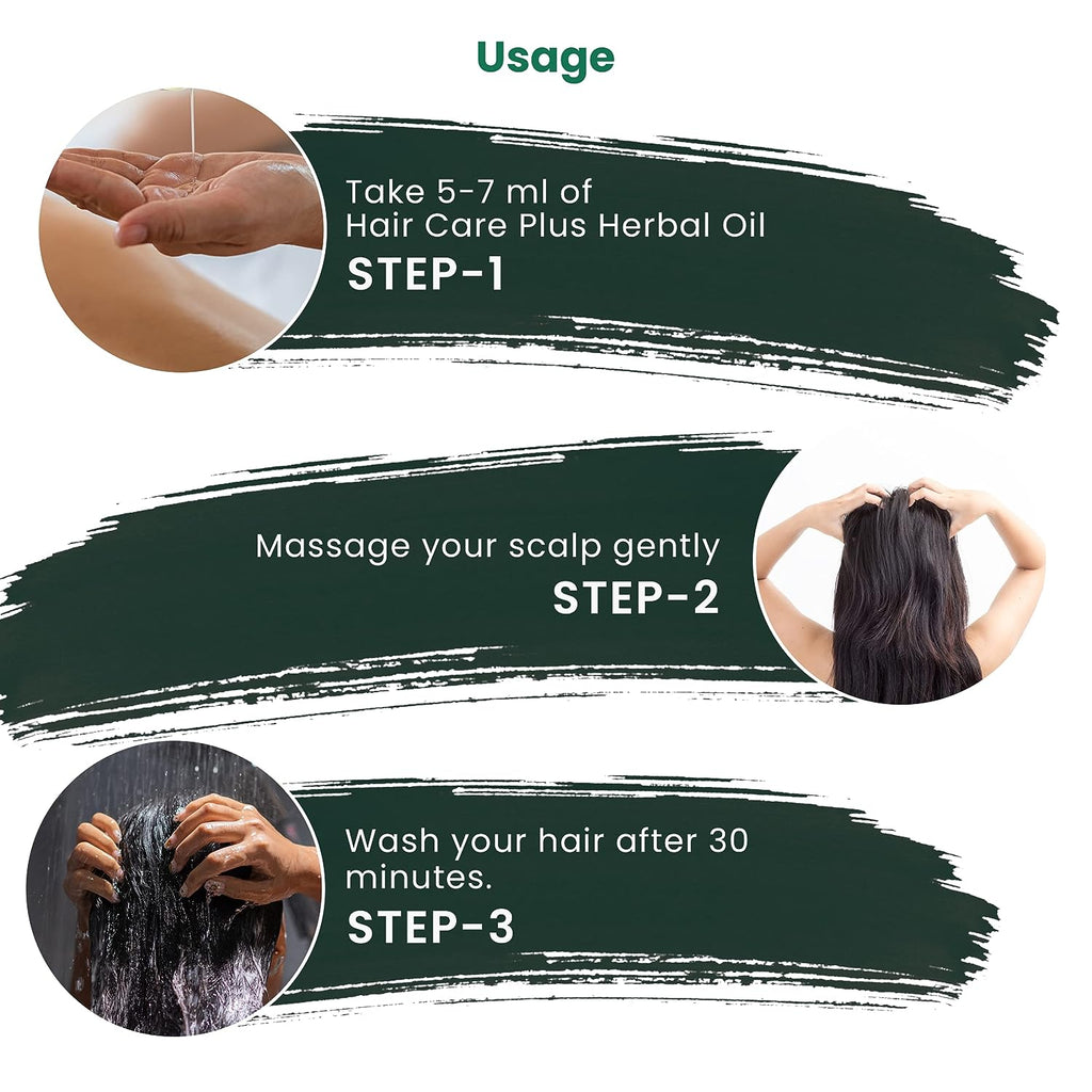 Dhathri Hair Care Plus Herbal Oil - Helps in Intense Nourishing & Conditioning for Healthy Hair -with Comb Applicator Inside - 100% Herbal Oil - 100 ml