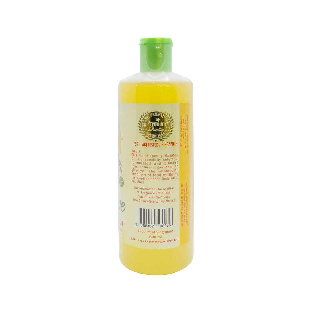 Mariati Olive Massage Oil  - Aromatherapy Plus Vitamin A & E - For Face, Skin, Hair, Body & Massage - All in One & Pure Natural - 500 ml
