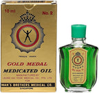 Gold Medal Medicated Oil  - Quick & Effective Pain Relief - Ayurvedic Proprietary Medicine - Provide Relief From Blocked Nose - 10 ml