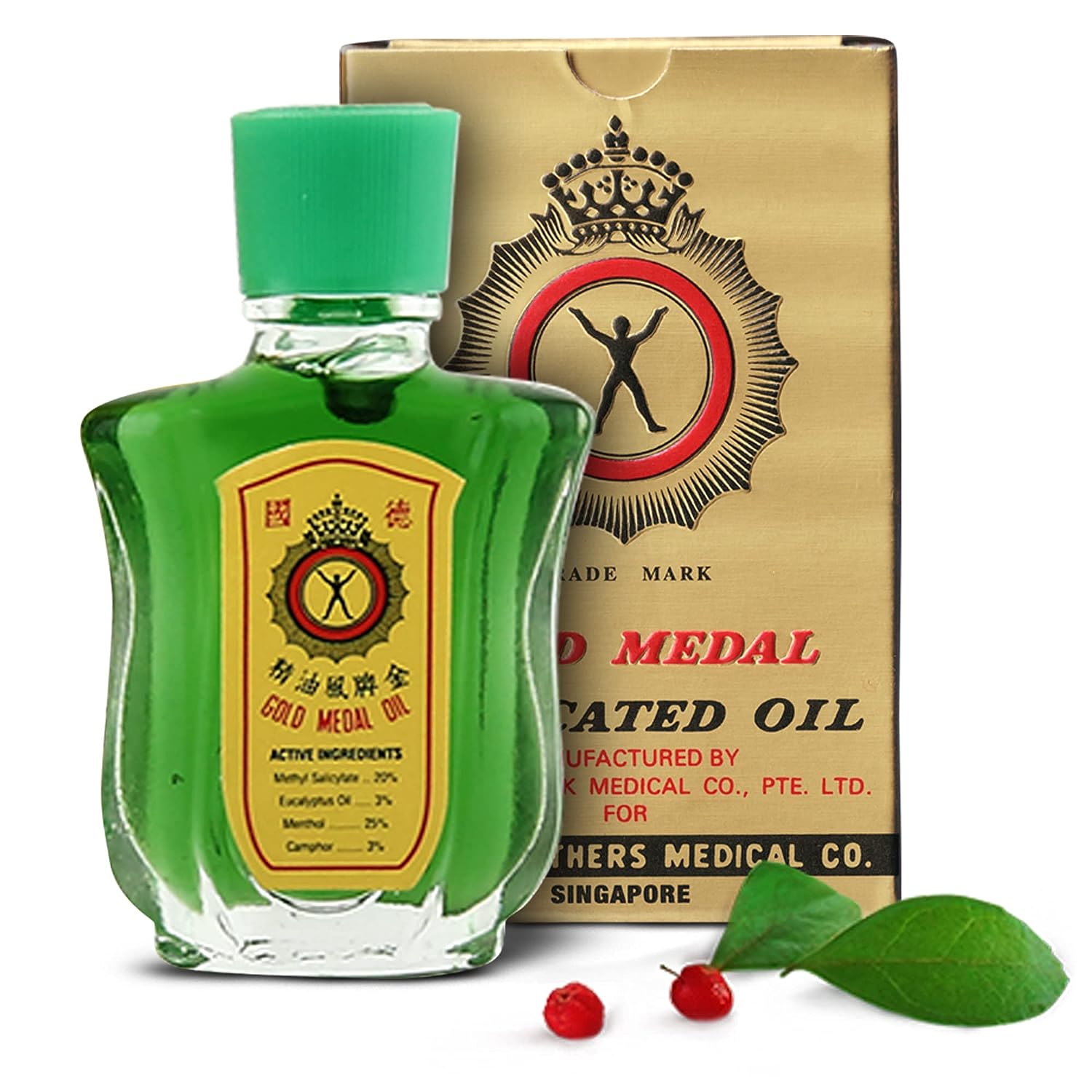 Gold Medal Medicated Oil  - Quick & Effective Pain Relief - Ayurvedic Proprietary Medicine - Provide Relief From Blocked Nose - 10 ml