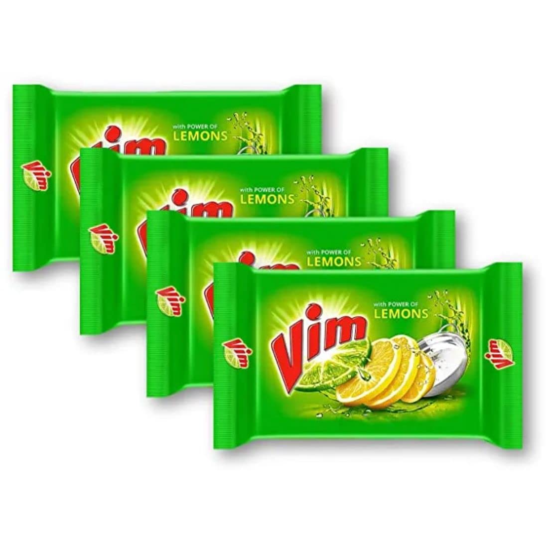 Vim Super Value Pack  With Power of Lemons - Tough On Stains - 4 x 200 g