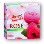 Mysore Sandal Soap  Rose  - Rich Aroma - Rose Fragrance -150 gm