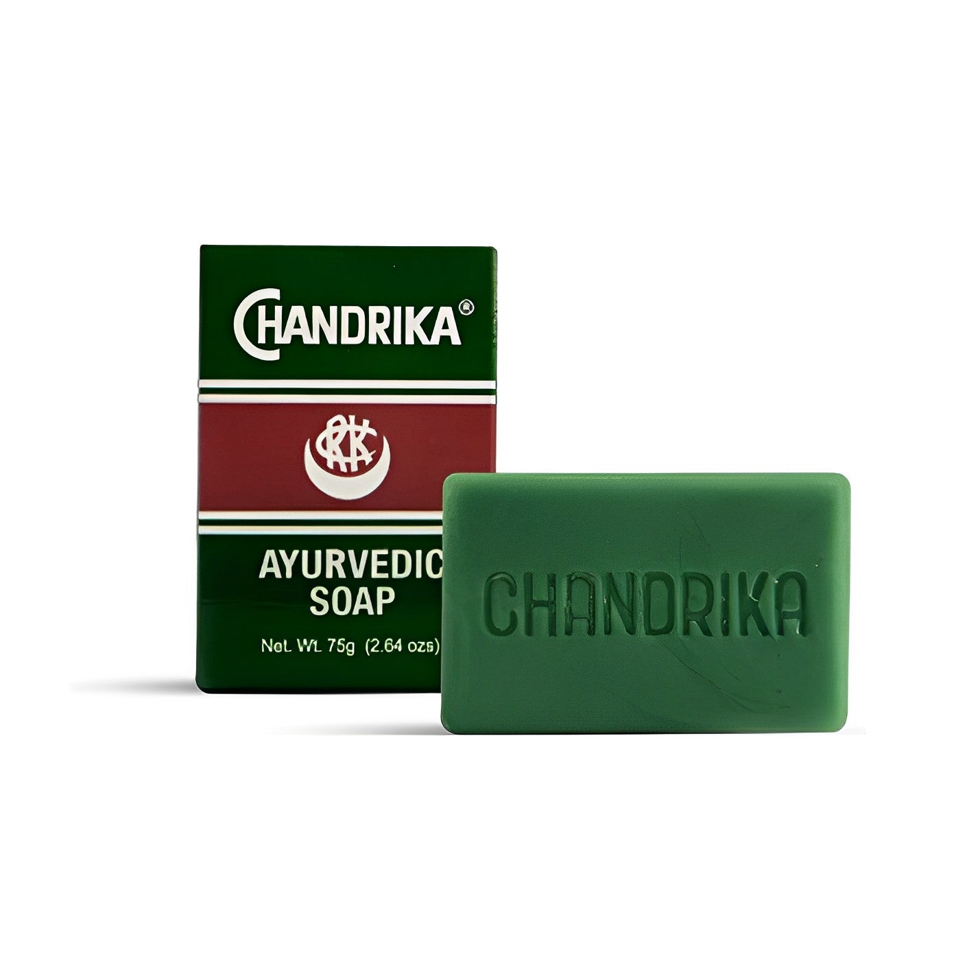 Chandrika Ayurvedic Soap  - An Original Vegetable Soap - From Genuine Herbal Extracts - Nourishes Your Skin & Keeps It Fresh - 10 pcs x 75 gm