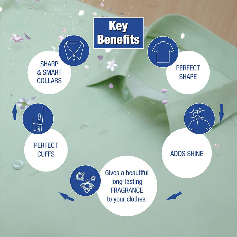 Ujala Crisp & Shine Floral Fusion - After Wash Fabric Conditioner - With Poly FX - Gives cloths bright colors and lasting fragrance - 200 ml