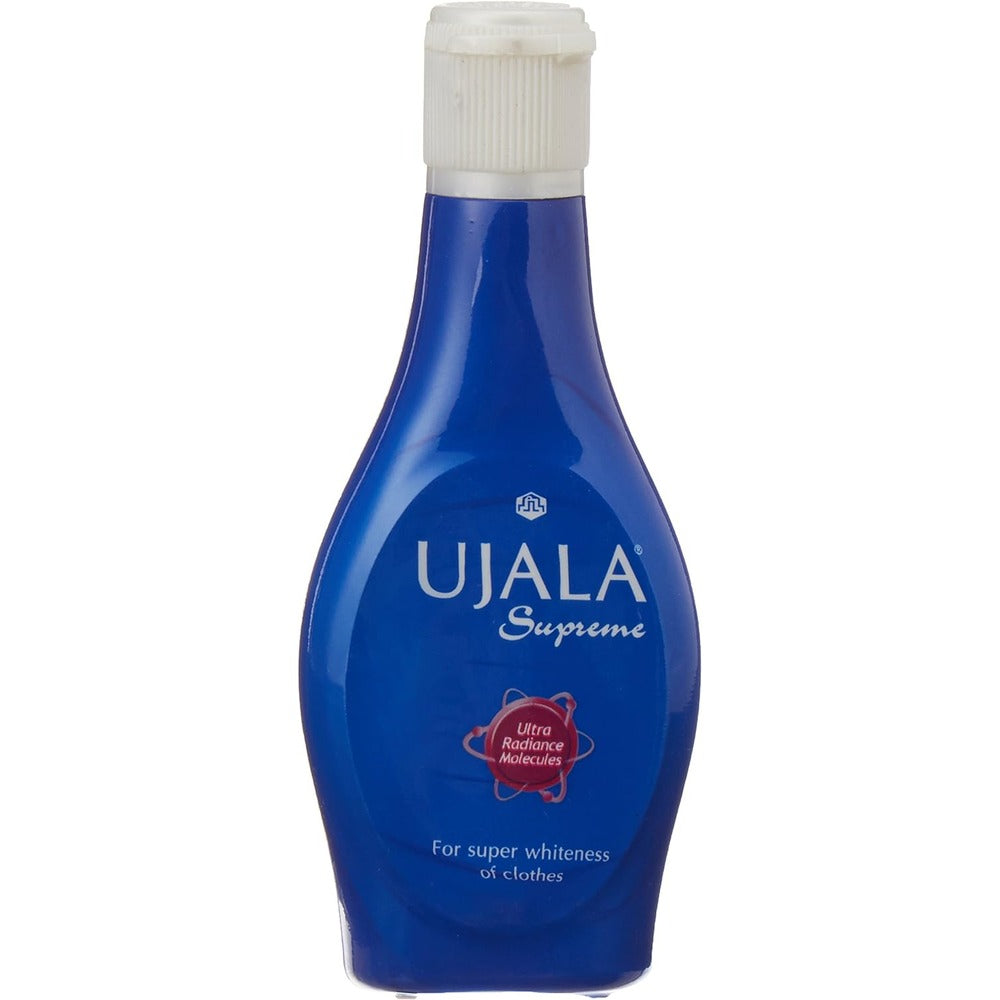 Ujala Supreme Fabric Whitener - For Super Whiteness of Clothes - Ultra Radiance Molecules - Effectively Removes Stains and Dirts -  75 ml