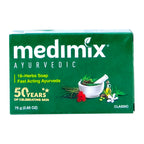 Medimix Ayurvedic 18 Herbal Classic Soap  - Fast Acting Ayurveda - For Healthy & Protected Skin - For Blemish Free Glowing Skin - Keeps Body Odor Free  - 75 gm