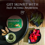 Medimix Ayurvedic 18 Herbal Classic Soap  - Fast Acting Ayurveda - For Healthy & Protected Skin - For Blemish Free Glowing Skin - Keeps Body Odor Free  - 75 gm
