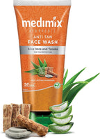 Medimix Anti Tan Face Wash  - Fights Tanning & Dark Spots - Fast Acting Ayurveda - With Tanaka & Aloe Vera - 150 ml