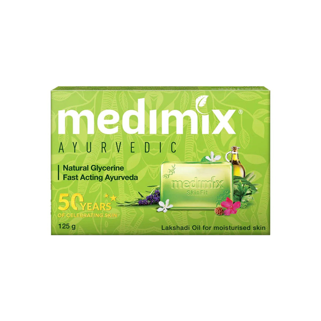 Medimix Ayurvedic Natural Glycerine Moisturize Soap - With Lakshadi Oil for Moisturized Skin - For Soft and Moisturized Skin - Keeps Your Skin Hydrated - 125 gm