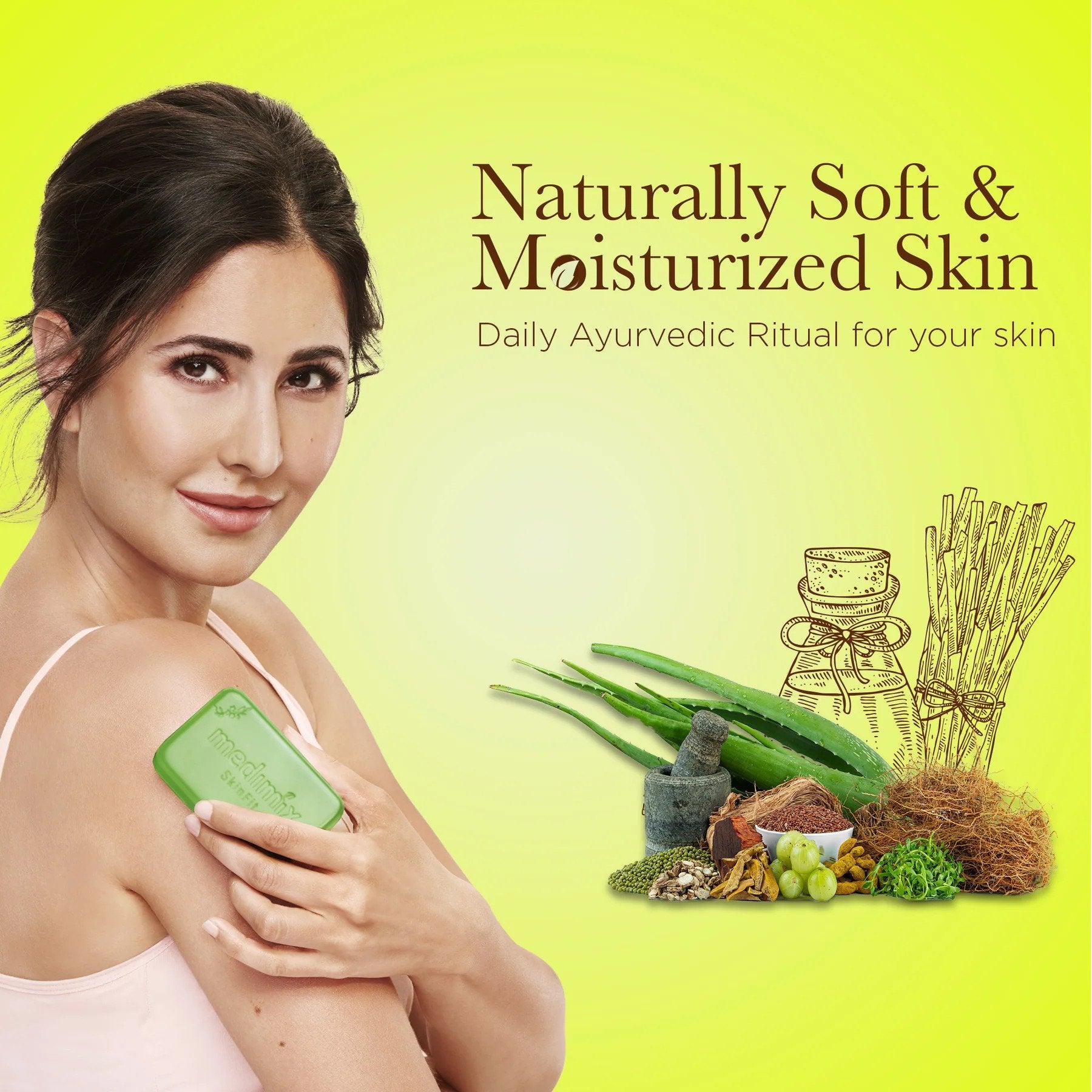 Medimix Ayurvedic Natural Glycerine Moisturize Soap - With Lakshadi Oil for Moisturized Skin - For Soft and Moisturized Skin - Keeps Your Skin Hydrated - 125 gm