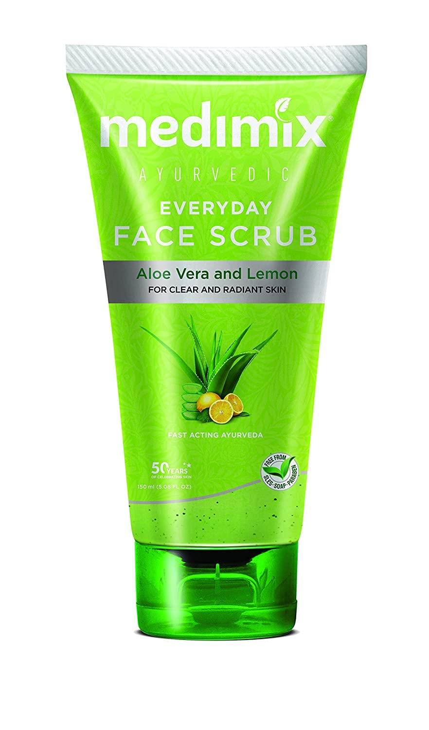Medimix Everyday Face Scrub  - For Clear & Radiant Skin - With Aloe Vera & Lemon - Fights Skin Ageing and Improves Luster - Provides a Soothing Moisturize to Skin - 150 ml