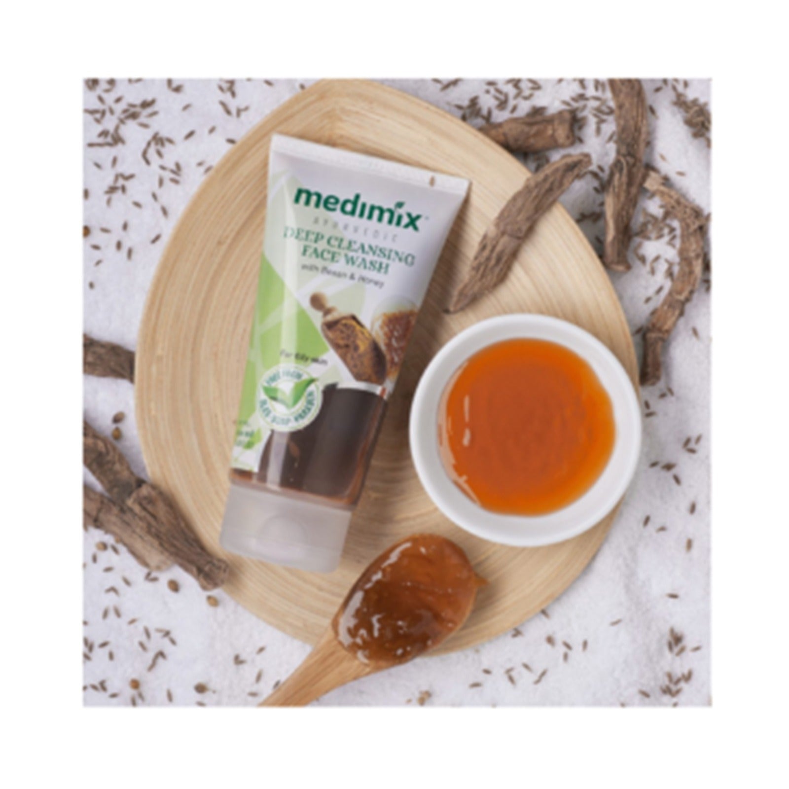 Medimix Ayurvedic Oil Clear Face Wash 150ml Free From Sles Soap and Paraben for Oily SKin with Besan and Honey