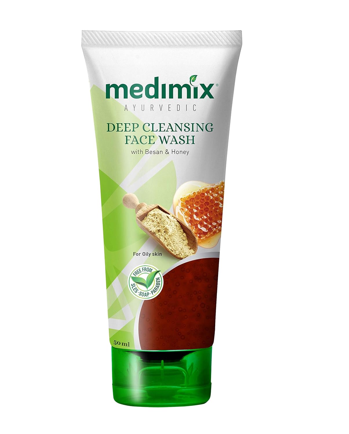 Medimix Deep Cleansing Facewash - Perfect Solution For Oily Skin Worries  - With Besan & Honey - For Deeper Skin Nourishment  - 150 ml