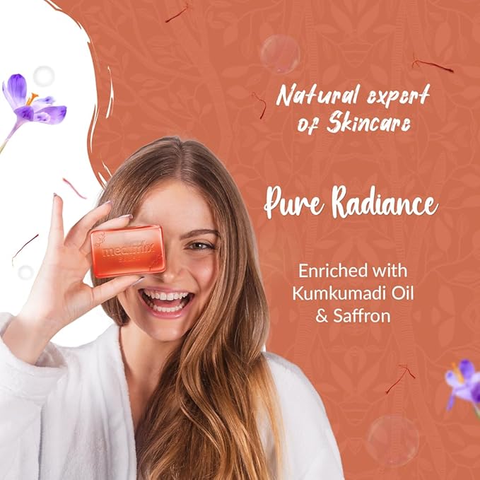 Medimix Ayurvedic Kumkumadi Soap - For Clear & Radiant Skin - Fights Against Acne, Pimples, Blackheads and Spots - Makes your Skin Young & Friendly  - 125 gm