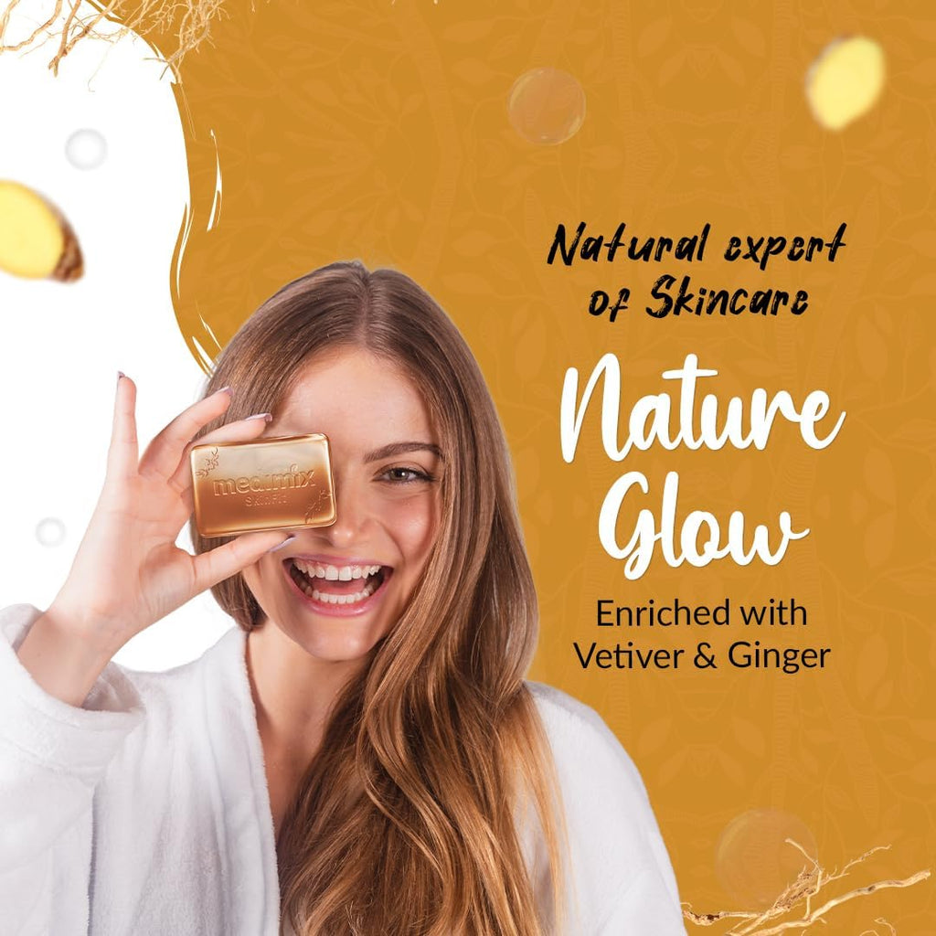 Medimix Ayurvedic Vetiver Soap - For Healthy & Youthful Skin- Enriched With Natural Goodness of Vetiver - For Naturally Pure and Glowing Skin - 125 gm