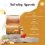 Medimix Ayurvedic Vetiver Soap - For Healthy & Youthful Skin- Enriched With Natural Goodness of Vetiver - For Naturally Pure and Glowing Skin - 125 gm