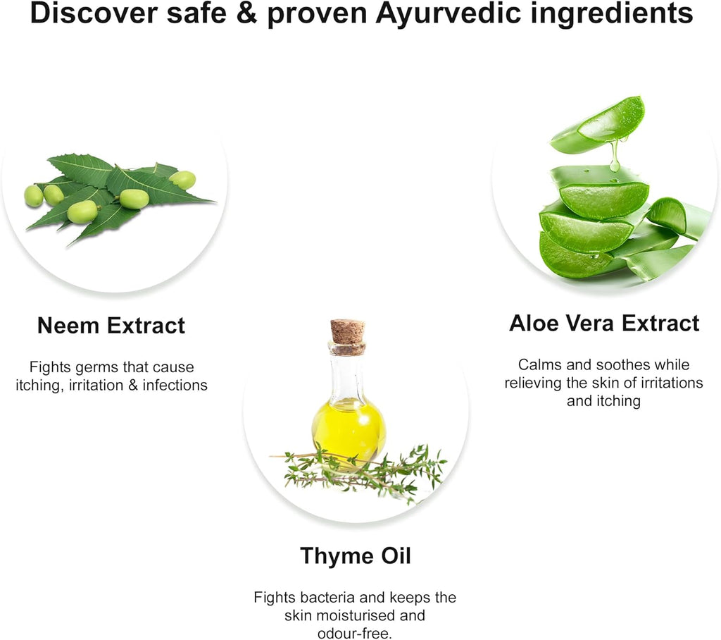 Medimix Intimate Hygiene Wash - Ph Balanced - Enriched with Neem Extract, Bisabolol, Thyme Oil & Other Essential Ingredients- Prevents Dryness, Odor, Infection & Irritation - 200 ml