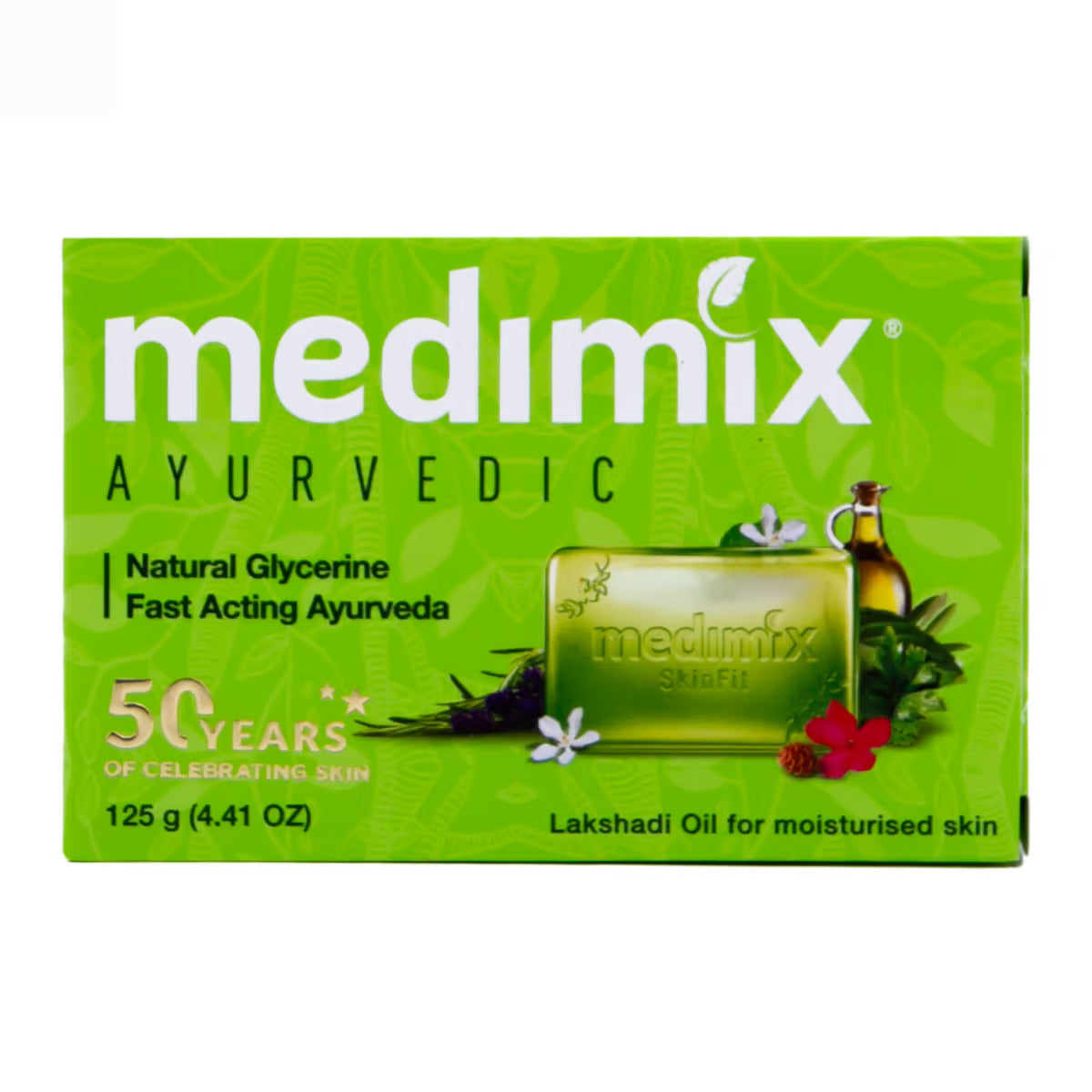 Medimix Combo Pack of Ayurvedic Glycerine Lakshadi Oil Soap with Moisturizing Face Wash 150ml Moisturising Luxury Helps Prevent Dry Skin  Natural Protection with Glycerin and Lakhshadi Oil  Green