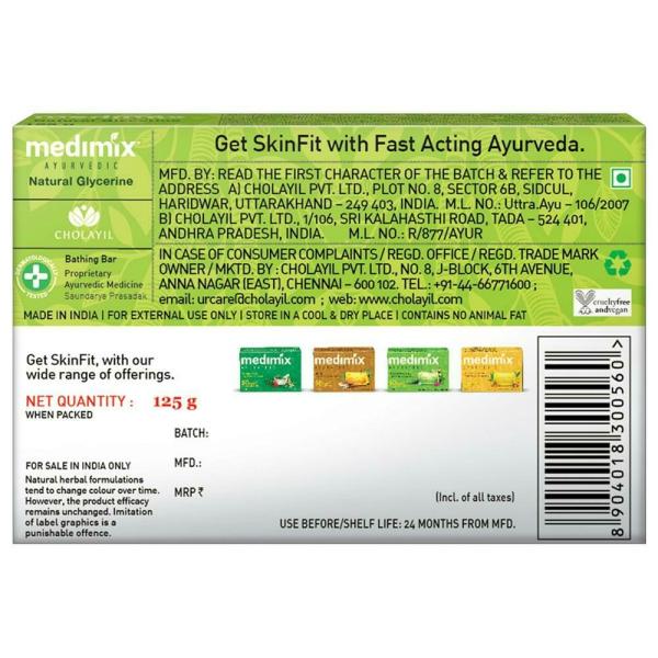 Medimix Combo Pack of Ayurvedic Glycerine Lakshadi Oil Soap with Moisturizing Face Wash 150ml Moisturising Luxury Helps Prevent Dry Skin  Natural Protection with Glycerin and Lakhshadi Oil  Green