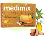 Medimix Combo Pack of Sandal and Eladi Oil Bath Soap with Natural Glow Face Wash 150ml Improves Skin Complexion and Texture Suitable for Daily Use on Face, Body and Hands   Yellow
