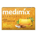 Medimix Combo Pack of Sandal and Eladi Oil Bath Soap with Natural Glow Face Wash 150ml Improves Skin Complexion and Texture Suitable for Daily Use on Face, Body and Hands   Yellow