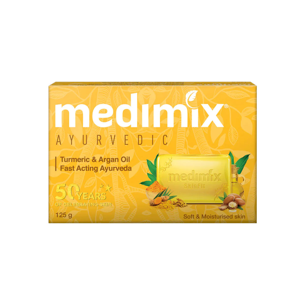 Medimix Combo Pack of Ayurvedic Soap Turmeric and Argan Oil with Cleansing Face Wash 150ml Keep Skin Pure and Glowing from Within Enriched with the Goodness Of Besan   Yellow