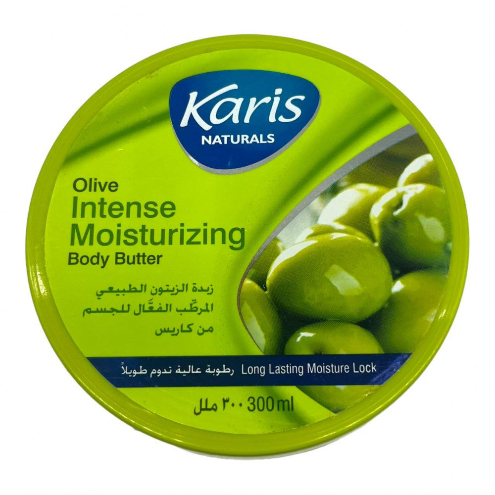 Karis Naturals Intense Moisturizing with Olive Body Butter  - Long Lasting Moisture Look - Help Rebuild Skin Moisturise - 300 ml