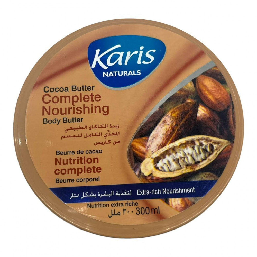 Karis Naturals Complete Nourishing with Cocoa Butter Body Butter  - Extra-rich Nourishment - Nourishes Skin & Radiant Skin Texture - 300 ml