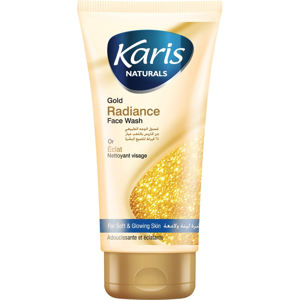 Karis Naturals Gold Radiance Face Wash - For Soft and Glowing Skin - With Gold Dust - 150ml