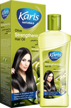 Karis Naturals Strengthening Hair Oil  - With Olive Oil - Protects & Strengthens Roots - Enriched with Natural Vitamins - Provides Hair with Natural Shine -  200 ml