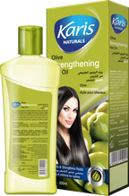 Karis Naturals Strengthening Hair Oil  - With Olive Oil - Protects & Strengthens Roots - Enriched with Natural Vitamins - Provides Hair with Natural Shine -  200 ml