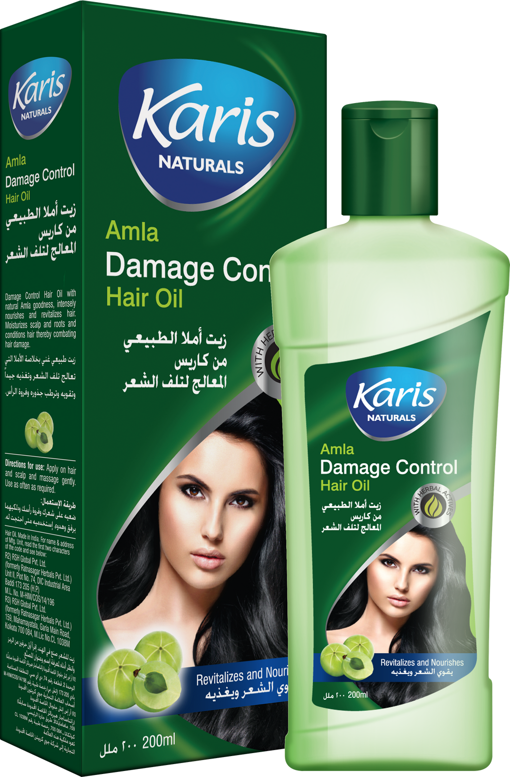 Karis Naturals Damage Control Hair Oil 200 ml - With Natural Goodness of Amla - Instensely Revitalizes and Nourishes Hair - Moisturizes Scalp and Root - Strengthens Hair Follicles -  200 ml