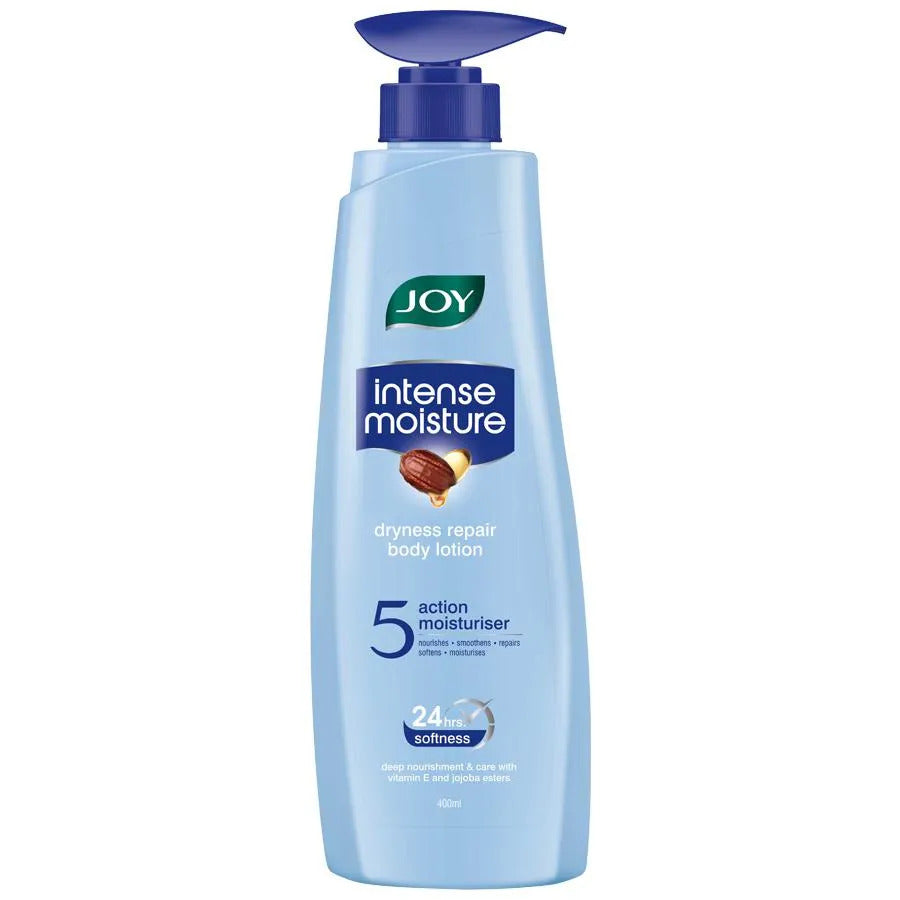 Joy Intense Moisture Body Lotion with 24-hour Softness and Deep Nourishing Skincare -  Dryness Repair-  Contains Vitamin E and Jojoba Esters - 400ml