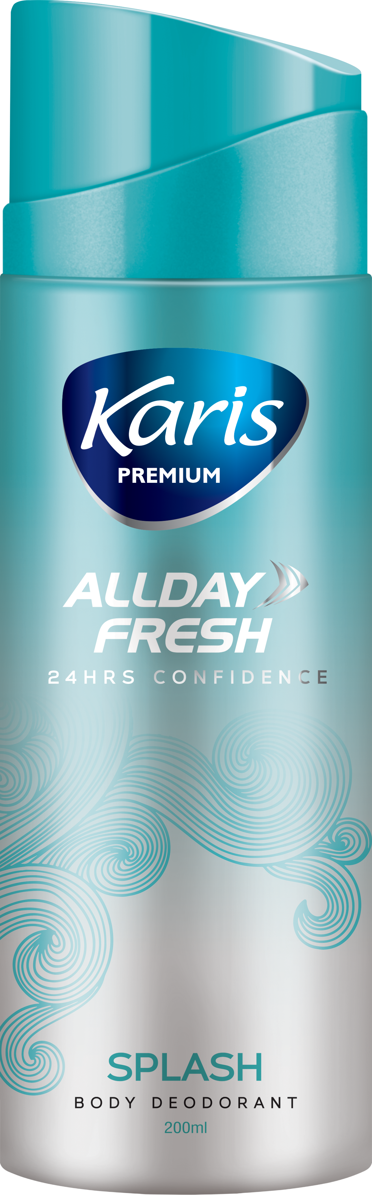 Karis Premium All Day Fresh Splash  - Body Deodorant - Provides 48 hrs of Odor Protection - Keeps you Fresh and Active - 200 ml