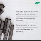 Joy Skin Purifying + Deep Detox Face Wash 5 in 1 Dermatologically Tested Formula No Paraben and No Alcohol Help Draw Microparticles Activated Charcoal 150ml