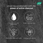 Joy Skin Purifying + Deep Detox Face Wash 5 in 1 Dermatologically Tested Formula No Paraben and No Alcohol Help Draw Microparticles Activated Charcoal 150ml
