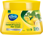 Karis Naturals Dandruff Control Hair Cream  - Infusion Lemon, Cactus & Tea Tree - Prevents & Clears Dandruff - 150 ml