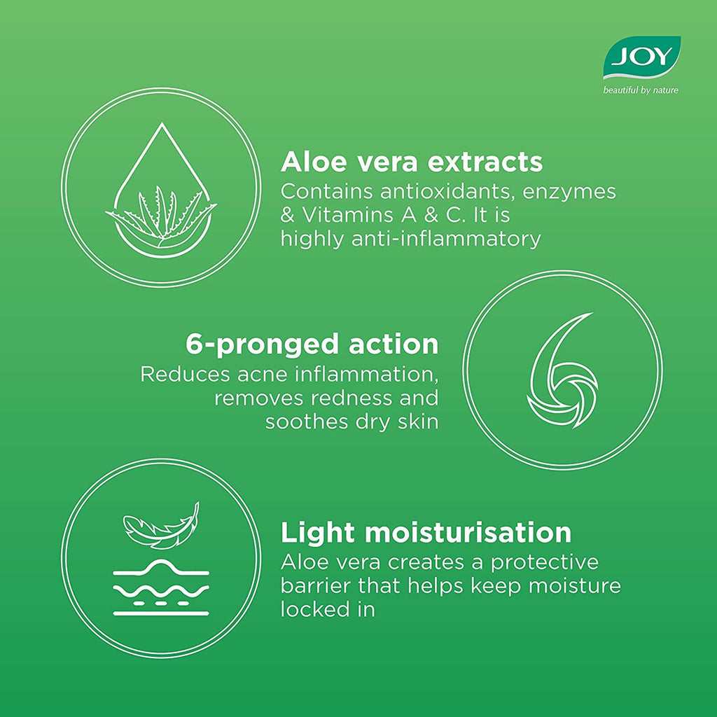 Joy Pure Aloe Multi-benefit Body Lotion Moisturisation, Soothing and Brightening Anti-ageing, Anti-pollutant for Normal to Oily Skin  400ml